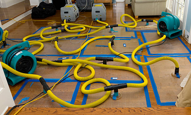 Professional Storm Water Damage Restoration technician working in Delafield, WI